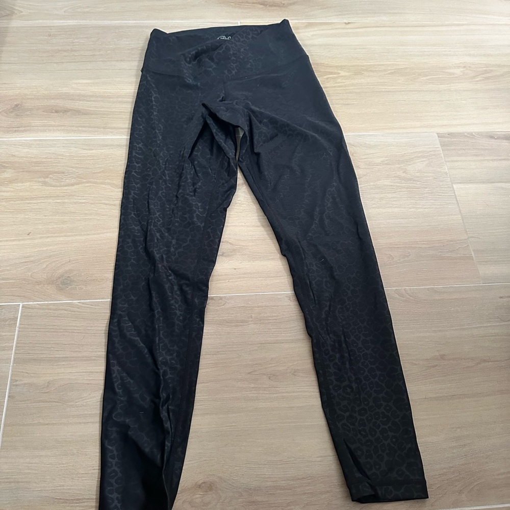 DYI leggings black animal print